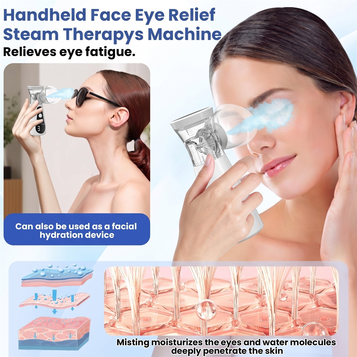 Нано-увлажнитель для глаз, неб – обзор и цена Face Steamer