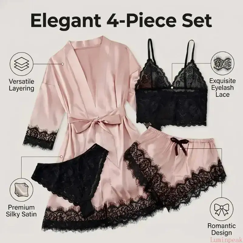 Женские комплекты из 4 предмет – обзор и цена Bathrobe